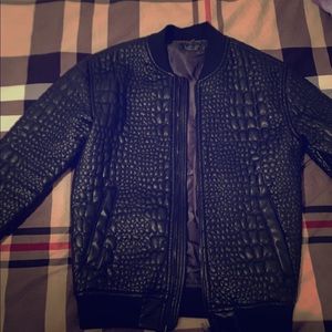 Zara crocodile leather